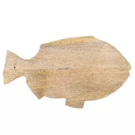 Доска разделочная, 30х18 см, дерево манго, Рыба, Fish print