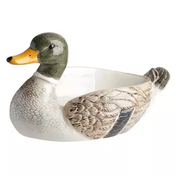 Блюдо глубокое, 33х19 см, керамика, Утка, Duck