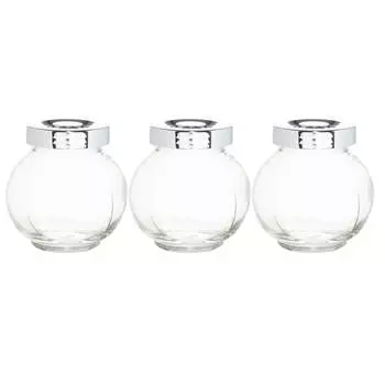 Емкость для специй, 8 см, 3 шт, стекло/пластик, Comfort