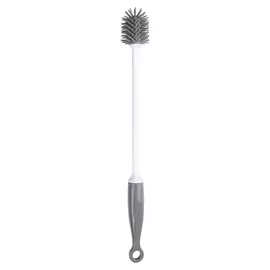 Ершик для бутылок, 30 см, резина/пластик, серо-белый, Mini, Clean