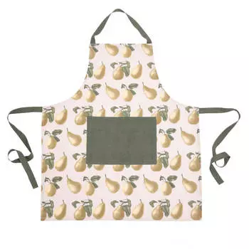 Фартук, 70х80 см, хлопок, бежевый, Груши, Pear garden