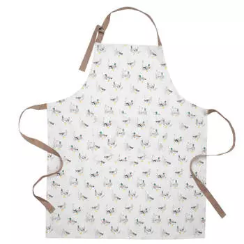 Фартук, 70х85см, хлопок, белый, Утки, Duck