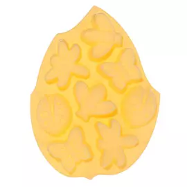 Форма для выпечки кексов, 28х21 см, 8 отделений, силикон, желтая, Пчелы/Бабочки, Honey