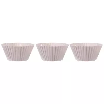 Форма для выпечки кексов, 7 см, 3 шт, силикон, бежевая, Bakery