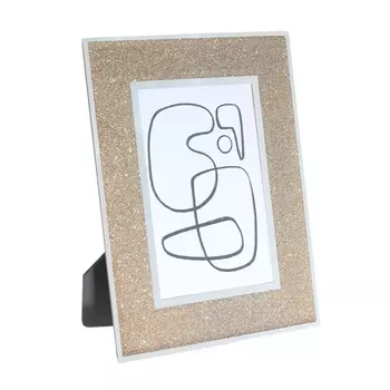 Фоторамка, 17х22 см, стекло, золотистая, Actress