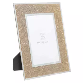 Фоторамка, 17х22 см, стекло, золотистая, Actress