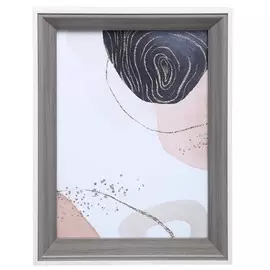 Фоторамка, 21х16 см, пластик/стекло, серая, Gallery