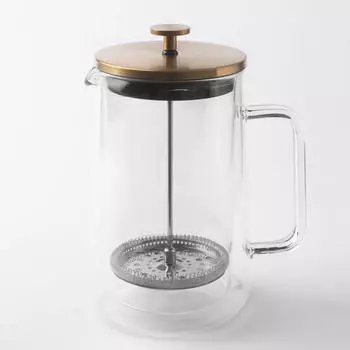 Френч-пресс, 1 л, стекло Б/сталь, Air