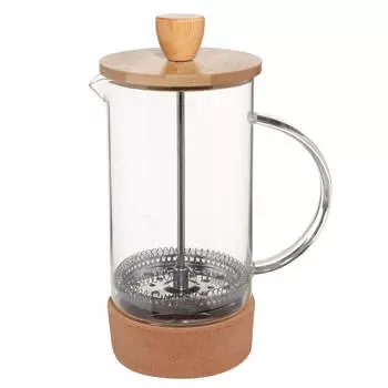 Френч-пресс, 600 мл, стекло Б/бамбук/пробка, Extra-light