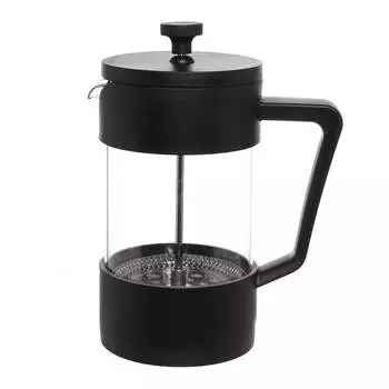 Френч-пресс, 600 мл, стекло Б/сталь/пластик, черный, Liberica