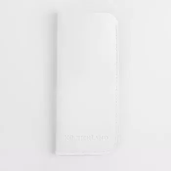 Футляр для очков, 18x8 см, полиуретан, белый, Memo