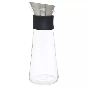 Графин, 1,3 л, с крышкой, стекло Б/сталь, Classic