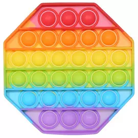 Игрушка-антистресс Pop-it, 13х13 см, силикон, цветная, Многогранник