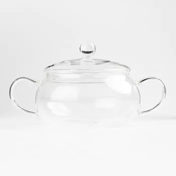 Кастрюля, 14 см, 1,4 л, с крышкой, стекло Б, Clear