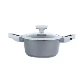 Кастрюля, 20 см, 2,4 л, с крышкой, съемные ручки, с покрытием, алюминий, Carbon