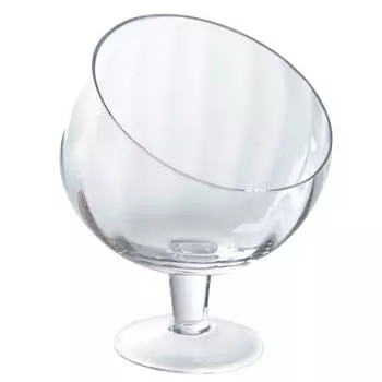 Конфетница, 17х12 см, на ножке, стекло, Charm L