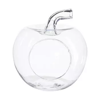 Конфетница, 21х19 см, стекло, Яблоко, Clear
