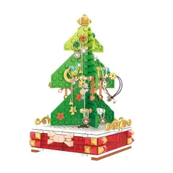 Конструктор-шкатулка для украшений, 17 см, пластик, Елка, Hobby kids