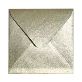 Конверт подарочный, 15 см, бумага, квадратный, золотистый, Congrats