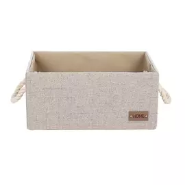 Корзина для хранения, 33х15 см, с ручками, полиэстер, коричневая, прямоугольная, Everyday