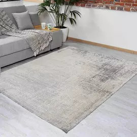 Ковер, 150х210 см, бежево-серый, хлопок, Traces