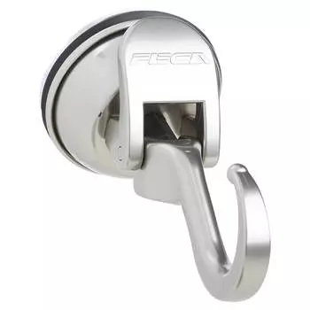 Крючок на вакуумной присоске, 9 см, подвижный, сталь, Feca