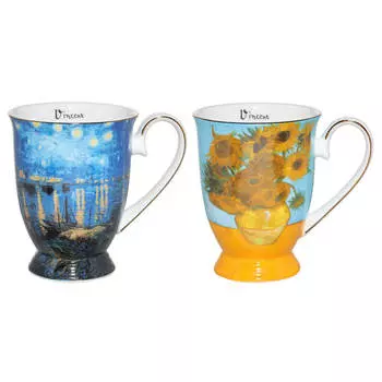 Кружка, 280 мл, 2 шт, фарфор F, Van Gogh, Art