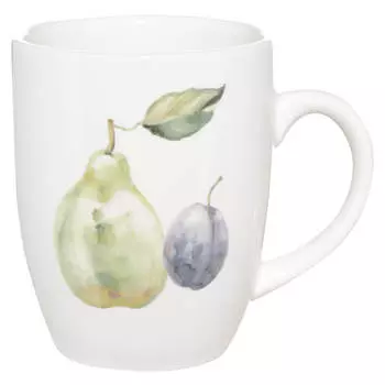 Кружка, 330 мл, керамика, Груша и слива, Pear garden