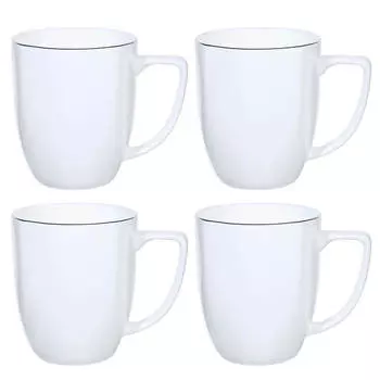 Кружка, 400 мл, 4 шт, фарфор F, Iceberg