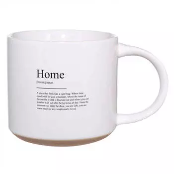 Кружка, 400 мл, керамика, белая, Home, Great day