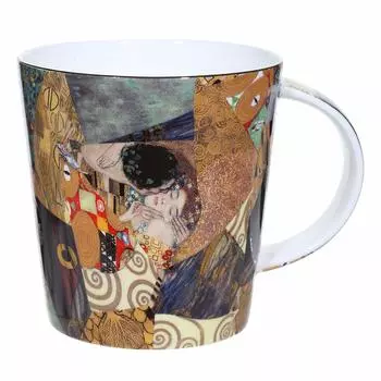 Кружка, 450 мл, фарфор F, Поцелуй, Климт, Art поцелуй