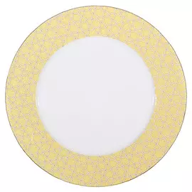 Kuchenland Тарелка обеденная, 27 см, фарфор F, желтая, Summer pastel