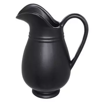 Кувшин, 1,3 л, керамика, черный, Aldo