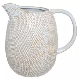 Кувшин, 1,5 л, керамика, бело-бежевый, Coast