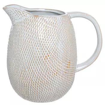 Кувшин, 1,5 л, керамика, бело-бежевый, Coast