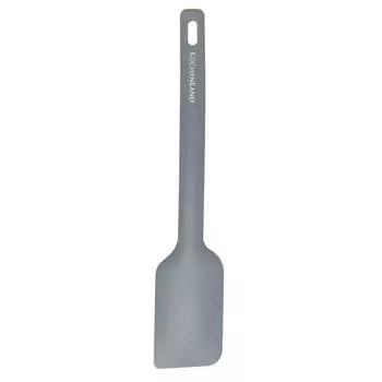 Лопатка-шпатель, 28 см, силикон, серая, Grey steel