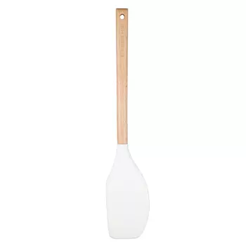 Лопатка-шпатель, 32 см, силикон/дерево, бежевая, Provence