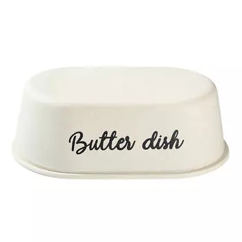 Масленка, 16 см, бамбук, овальная, Creme