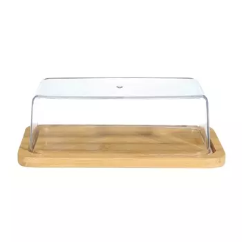 Масленка, 18 см, бамбук/пластик, прямоугольная, Crepe