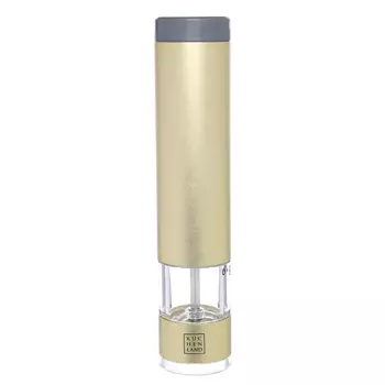 Мельница для специй, 22 см, электрическая, металл/пластик, LED W, золотистая, Piquant