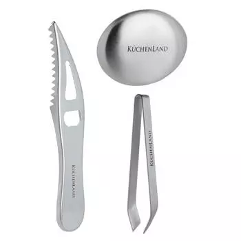 Набор для чистки рыбы, 3 пр, сталь, Classic