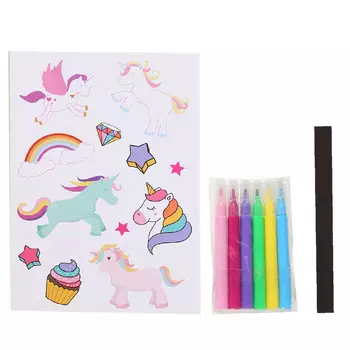 Набор для творчества, 28х20 см, создание магнитов, с наклейками, Unicorn