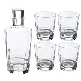 Набор для виски, 4 перс, 5 пр, графин/стаканы, стекло, Wonder