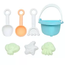 Набор игровой для песка, 7 пр, ведерко/формочки/совочки, пластик, разноцветный, Dune, Game