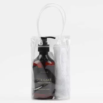 Набор косметический, 2 пр, гель для душа/перчатка для тела, Tobacco leaves, Lux care