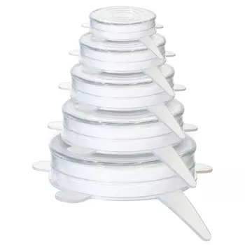 Набор крышек универсальных, 6 шт, силикон, Assist