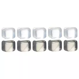 Набор кубиков для охлаждения напитков, 10 шт, пластик, белый/серый, Dolce Vita