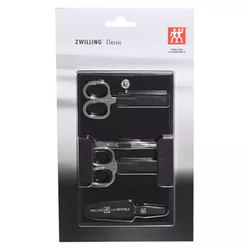 Набор маникюрный, 4 пр, в футляре, черный, Zwilling Classic