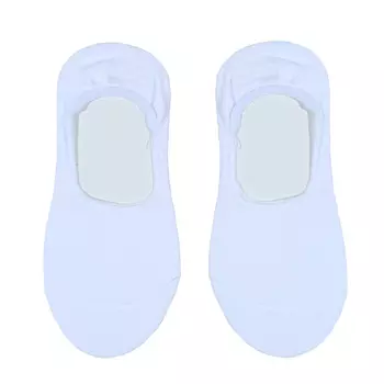 Носки-следки детские, р. 35-38, хлопок/полиэстер, белые, Basic