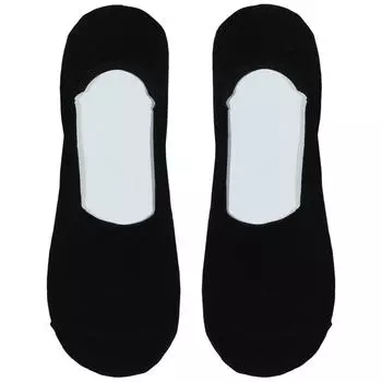 Носки-следки мужские, р. 43-46, хлопок/полиэстер, черные, Basic